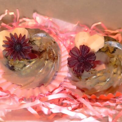 Jabon artesanal en Pamplona de corazones