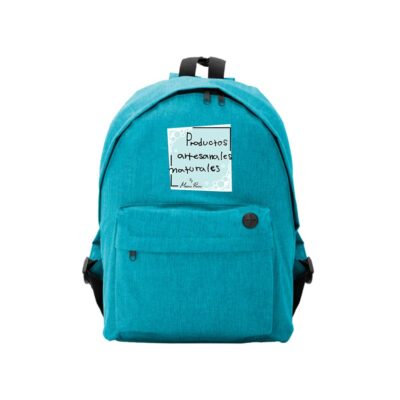 Mochila de Poliéster con Acabado Jaspeado